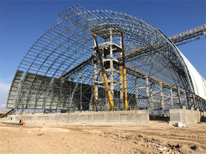 广汉煤机油桶翘工程网架